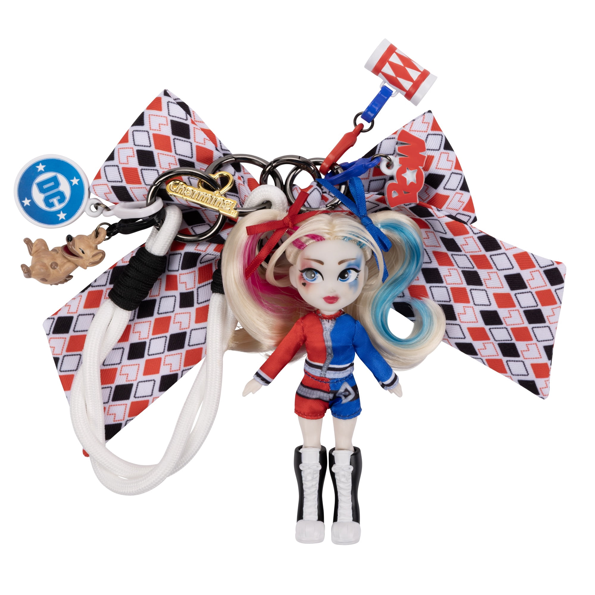 Charming DC Harley Quinn Doll Charm with Accessories