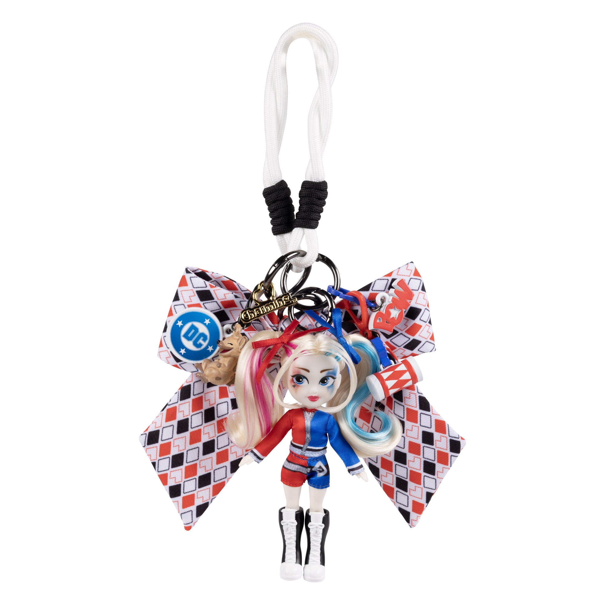 Charming DC Harley Quinn Doll Charm with Accessories