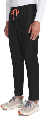 Talla M - Cherokee Infinity Mens Drawstring Straight Leg Scrub Pants Mid Rise Zip Fly, 6 Pockets, Rib-Knit Waistband – IN200A