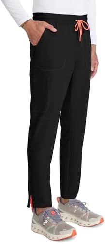 Talla M - Cherokee Infinity Mens Drawstring Straight Leg Scrub Pants Mid Rise Zip Fly, 6 Pockets, Rib-Knit Waistband – IN200A