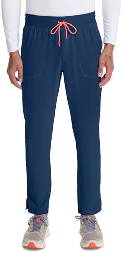 Talla M - Cherokee Infinity Mens Drawstring Straight Leg Scrub Pants Mid Rise Zip Fly, 6 Pockets, Rib-Knit Waistband – IN200A