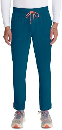 Talla M - Cherokee Infinity Mens Drawstring Straight Leg Scrub Pants Mid Rise Zip Fly, 6 Pockets, Rib-Knit Waistband – IN200A