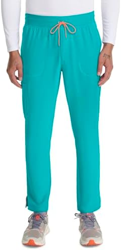 Talla M - Cherokee Infinity Mens Drawstring Straight Leg Scrub Pants Mid Rise Zip Fly, 6 Pockets, Rib-Knit Waistband – IN200A