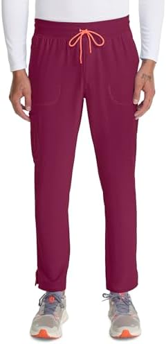 Talla M - Cherokee Infinity Mens Drawstring Straight Leg Scrub Pants Mid Rise Zip Fly, 6 Pockets, Rib-Knit Waistband – IN200A