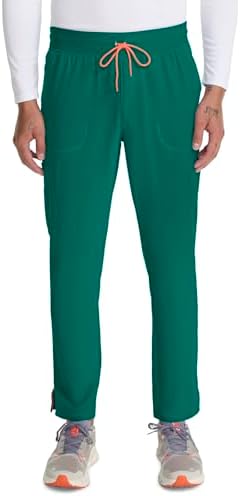 Talla M - Cherokee Infinity Mens Drawstring Straight Leg Scrub Pants Mid Rise Zip Fly, 6 Pockets, Rib-Knit Waistband – IN200A