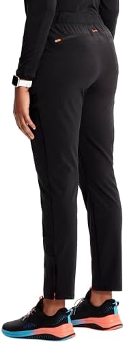 TALLA S - Cherokee Infinity Womens Pull On Cargo Scrub Pants  Mid Rise  5 Zip Pockets  Drawstring Waist with Tapered Leg   IN120A