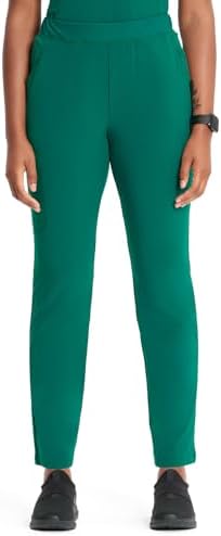 TALLA S - Cherokee Infinity Womens Pull On Cargo Scrub Pants  Mid Rise  5 Zip Pockets  Drawstring Waist with Tapered Leg   IN120A