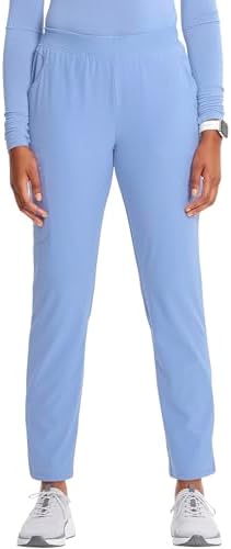 TALLA S - Cherokee Infinity Womens Pull On Cargo Scrub Pants  Mid Rise  5 Zip Pockets  Drawstring Waist with Tapered Leg   IN120A