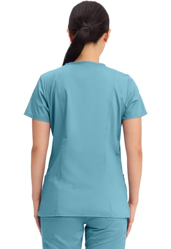 Cherokee Medical Womens Scrub Top V Neck Modern Classic Fit with 3 Pockets  Ultra Soft and 2 Way Stretch Fabric   WW620