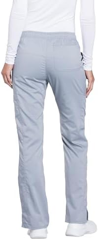 Talla S - Cherokee Scrub Pants for Women Mid Rise Flare Yoga Scrubs Pant 2 Way Stretch Drawstring Medical Bottoms 5 Pockets WW120