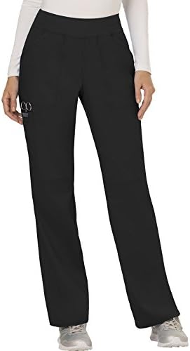TALLA S - Cherokee Scrub Set For Women  Modern Classic Fit Mock Wrap Top WW610 With Mid Rise  Straight Leg Pant WW110