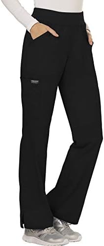 TALLA S - Cherokee Scrub Set For Women  Modern Classic Fit Mock Wrap Top WW610 With Mid Rise  Straight Leg Pant WW110