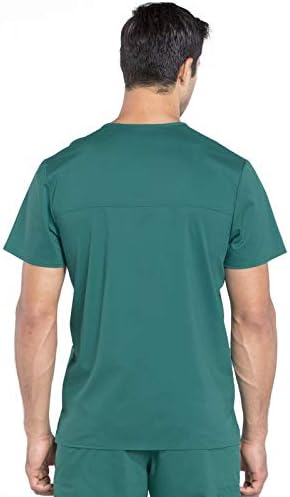 Cherokee Scrub top for Men V Neck with 3 Pockets  Knit Details  Soft  Durable  Breathable  2 Way Stretch Fabric   WW670