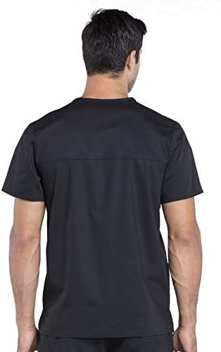 Cherokee Scrub top for Men V Neck with 3 Pockets  Knit Details  Soft  Durable  Breathable  2 Way Stretch Fabric   WW670