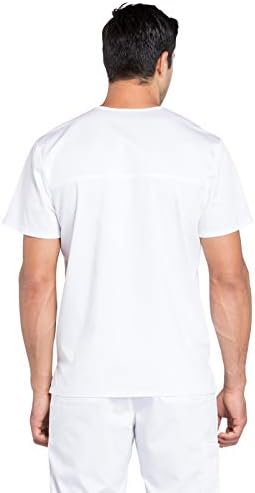 Cherokee Scrub top for Men V Neck with 3 Pockets  Knit Details  Soft  Durable  Breathable  2 Way Stretch Fabric   WW670