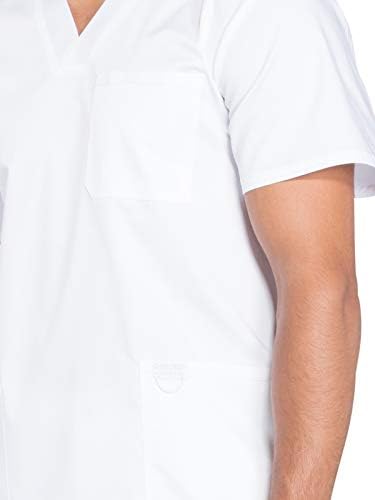 Cherokee Scrub top for Men V Neck with 3 Pockets  Knit Details  Soft  Durable  Breathable  2 Way Stretch Fabric   WW670
