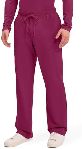 Cherokee Scrubs for Men Tapered Leg Cargo Scrub Pants with Zip Fly  5 Pockets Elastic Waist 2 Way Stretch & Easy Care   WW190
