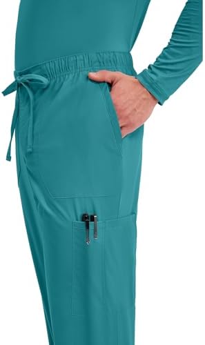 Cherokee Scrubs for Men Tapered Leg Cargo Scrub Pants with Zip Fly  5 Pockets Elastic Waist 2 Way Stretch & Easy Care   WW190