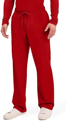 Cherokee Scrubs for Men Tapered Leg Cargo Scrub Pants with Zip Fly  5 Pockets Elastic Waist 2 Way Stretch & Easy Care   WW190