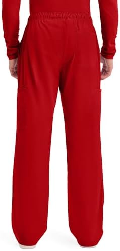 Cherokee Scrubs for Men Tapered Leg Cargo Scrub Pants with Zip Fly  5 Pockets Elastic Waist 2 Way Stretch & Easy Care   WW190