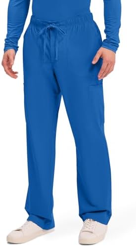 Cherokee Scrubs for Men Tapered Leg Cargo Scrub Pants with Zip Fly  5 Pockets Elastic Waist 2 Way Stretch & Easy Care   WW190