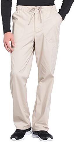 Cherokee Scrubs for Men Tapered Leg Cargo Scrub Pants with Zip Fly  5 Pockets Elastic Waist 2 Way Stretch & Easy Care   WW190