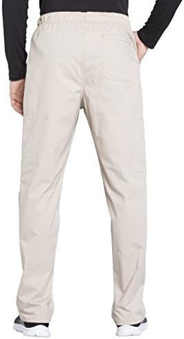 Cherokee Scrubs for Men Tapered Leg Cargo Scrub Pants with Zip Fly  5 Pockets Elastic Waist 2 Way Stretch & Easy Care   WW190