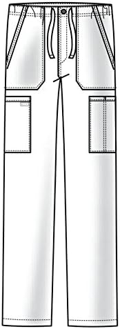 Cherokee Scrubs for Men Tapered Leg Cargo Scrub Pants with Zip Fly  5 Pockets Elastic Waist 2 Way Stretch & Easy Care   WW190