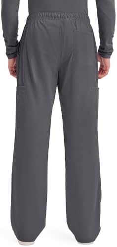 Cherokee Scrubs for Men Tapered Leg Cargo Scrub Pants with Zip Fly  5 Pockets Elastic Waist 2 Way Stretch & Easy Care   WW190
