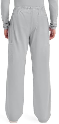Cherokee Scrubs for Men Tapered Leg Cargo Scrub Pants with Zip Fly  5 Pockets Elastic Waist 2 Way Stretch & Easy Care   WW190