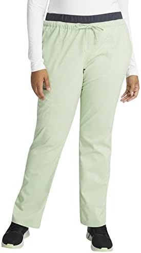 Cherokee Scrubs for Women Mid Rise Tapered Leg Drawstring Pant with 5 Pockets  Cargo Bottom with 2 Way Stretch Fabric  WW105