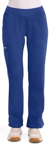 Cherokee Women Scrub Pant with Straight Leg Pull on Pant Medical Bottom with 4 Pocket & 2 Way Stretch Fabric   WW110