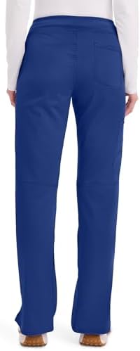 Cherokee Women Scrub Pant with Straight Leg Pull on Pant Medical Bottom with 4 Pocket & 2 Way Stretch Fabric   WW110
