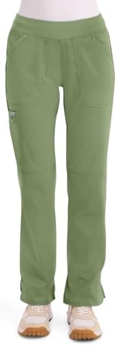 Cherokee Women Scrub Pant with Straight Leg Pull on Pant Medical Bottom with 4 Pocket & 2 Way Stretch Fabric   WW110