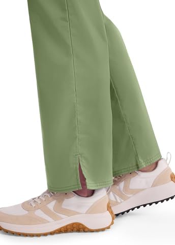 Cherokee Women Scrub Pant with Straight Leg Pull on Pant Medical Bottom with 4 Pocket & 2 Way Stretch Fabric   WW110