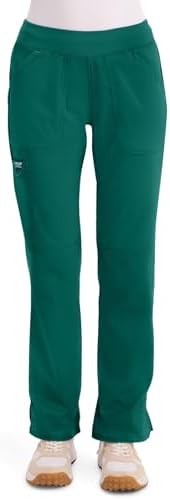 Cherokee Women Scrub Pant with Straight Leg Pull on Pant Medical Bottom with 4 Pocket & 2 Way Stretch Fabric   WW110