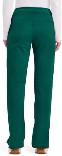 Cherokee Women Scrub Pant with Straight Leg Pull on Pant Medical Bottom with 4 Pocket & 2 Way Stretch Fabric   WW110