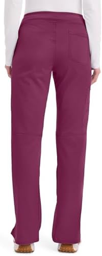 Cherokee Women Scrub Pant with Straight Leg Pull on Pant Medical Bottom with 4 Pocket & 2 Way Stretch Fabric   WW110