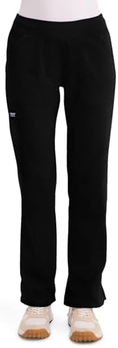 Cherokee Women Scrub Pant with Straight Leg Pull on Pant Medical Bottom with 4 Pocket & 2 Way Stretch Fabric   WW110