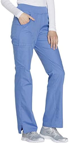 Cherokee Women Scrub Pant with Straight Leg Pull on Pant Medical Bottom with 4 Pocket & 2 Way Stretch Fabric   WW110