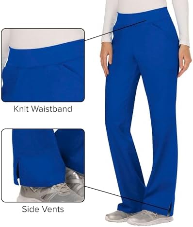 Cherokee Women Scrub Pant with Straight Leg Pull on Pant Medical Bottom with 4 Pocket & 2 Way Stretch Fabric   WW110