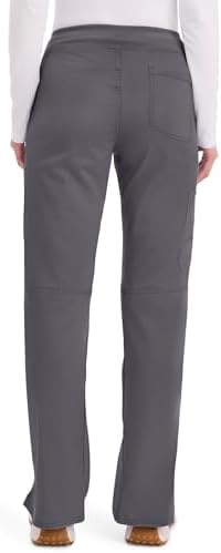 Cherokee Women Scrub Pant with Straight Leg Pull on Pant Medical Bottom with 4 Pocket & 2 Way Stretch Fabric   WW110
