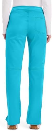 Cherokee Women Scrub Pant with Straight Leg Pull on Pant Medical Bottom with 4 Pocket & 2 Way Stretch Fabric   WW110
