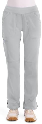 Cherokee Women Scrub Pant with Straight Leg Pull on Pant Medical Bottom with 4 Pocket & 2 Way Stretch Fabric   WW110