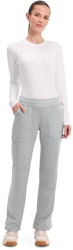 Cherokee Women Scrub Pant with Straight Leg Pull on Pant Medical Bottom with 4 Pocket & 2 Way Stretch Fabric   WW110