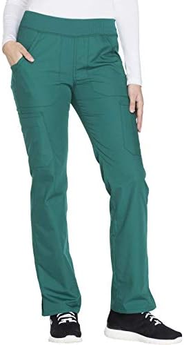 Cherokee Women Scrub Pant with Straight Leg Pull on Pant Medical Bottom with 4 Pocket & 2 Way Stretch Fabric   WW110