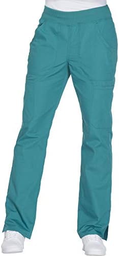 Cherokee Women Scrub Pant with Straight Leg Pull on Pant Medical Bottom with 4 Pocket & 2 Way Stretch Fabric   WW110