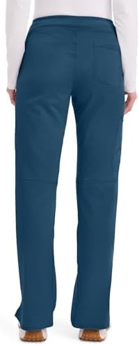 Cherokee Women Scrub Pant with Straight Leg Pull on Pant Medical Bottom with 4 Pocket & 2 Way Stretch Fabric   WW110