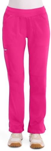 Cherokee Women Scrub Pant with Straight Leg Pull on Pant Medical Bottom with 4 Pocket & 2 Way Stretch Fabric   WW110