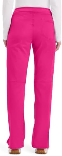Cherokee Women Scrub Pant with Straight Leg Pull on Pant Medical Bottom with 4 Pocket & 2 Way Stretch Fabric   WW110